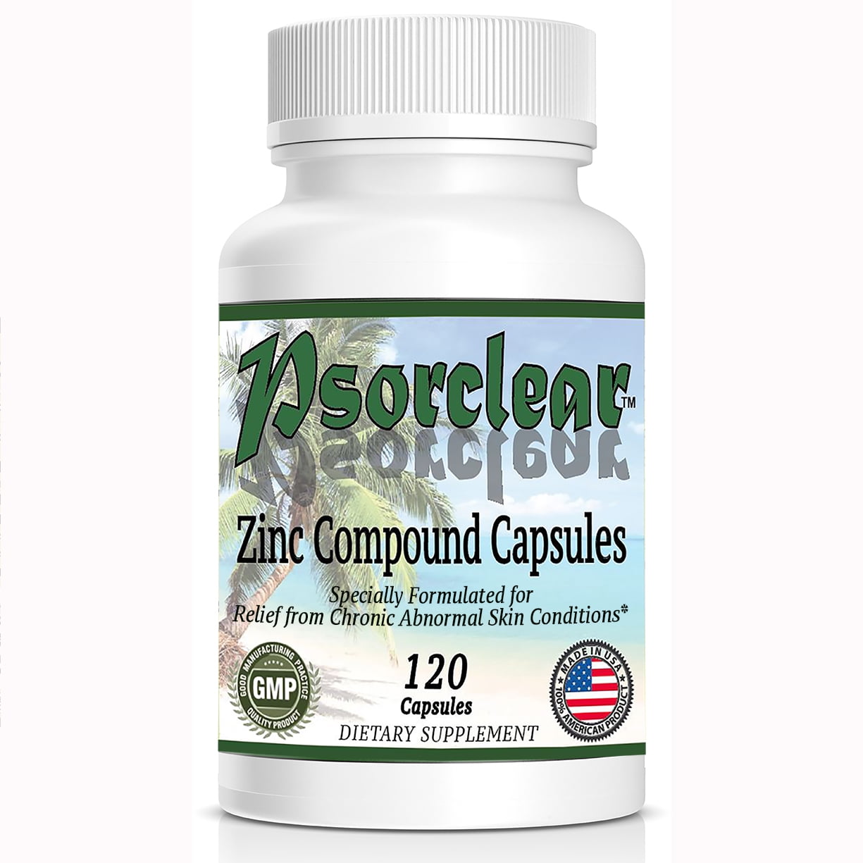 Psorclear Effective for Treatment of Psoriasis & Eczema a Zinc Compound