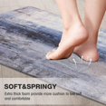thumbnail image 5 of Anti Fatigue Kitchen Mat - Set of 2 - Blue and Marble Design Comfort Mats - Cushioned, Non Slip Floor Mat, 5 of 6