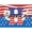 H, variant on Qocolhg Monogram Initial Patriotic Door Mat 4th of July Red Blue White Star Stripe American Flag Welcome Mats 15.7×23.6 inch 26 Letter Independence Day Entrance Door Rugs with Non-slip Backing, D