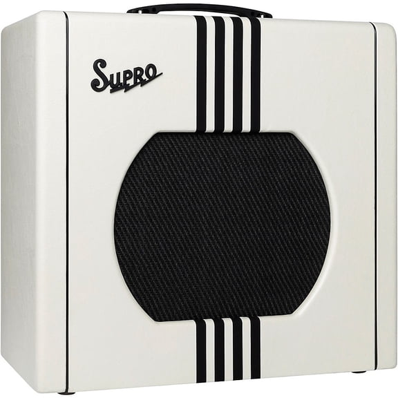 Supro Delta King 12 15W Tube Guitar Combo Amp Ivory White
