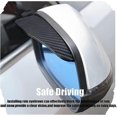 thumbnail image 5 of par de tapas protectoras para espejo retrovisor lateral de coche, de fibra de carbono, universales, para lluvia y humo, 5 of 5
