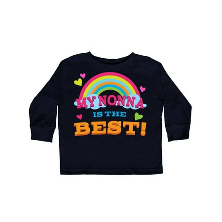 

Inktastic My Nonna is the Best Gift Toddler Toddler Girl Long Sleeve T-Shirt