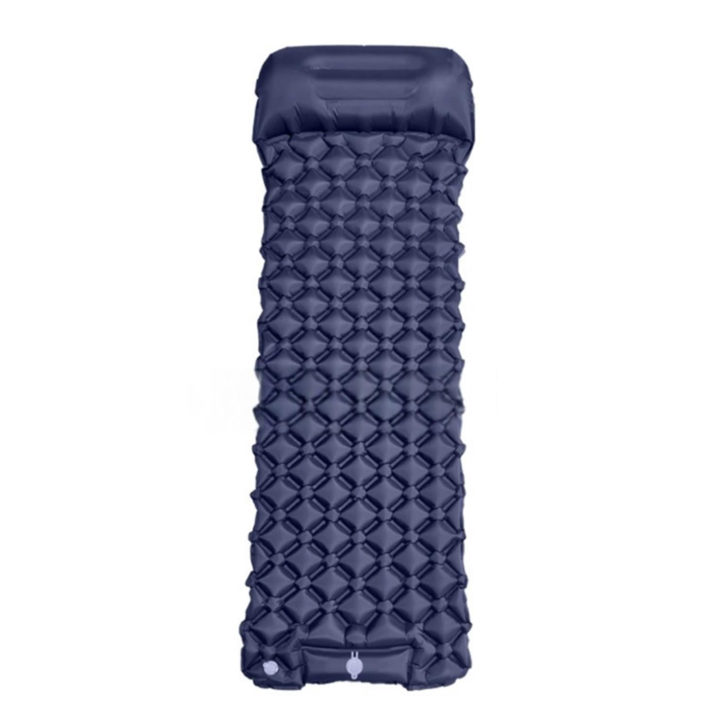 Zootealy Outdoor camping inflatable mat, foot stepping automatic inflatable mat, shaped TPU with eadrest, camping tent, sleeping mat, lightweight travel air mat, hiking camping (gray)