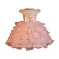 thumbnail image 3 of Vividxx Toddler Girls Dresses Elegant Girls Party Dress With Satin Bodice And Skirt For Festive Style Dress For Toddlers And Little Girls Stylish Party Gown 5-6 Years, 3 of 9