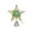 Multicolor-2D-home supplies, variant on LEFTHIGH Home 3D Christmas Tree Topper Star LED Light Ornament Wrought Iron Five-Pointed Star with Glittering Ribbon for Tree Top 25x20cm Gold Multicolor Christmas
