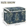 thumbnail image 5 of Yayeee Collapsible Cube Storage Bin with Lid Fabric Closet Decorative Basket with Handles, Shadowy Forest Pattern, 5 of 7