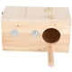 thumbnail image 1 of Caja de cría de pájaros, caja nido de madera, casa, jaula incubadora cálida, suministros para mascotas, 1 of 8