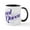 White/Black Inside, variant on CafePress - Squat Queen Mug - 11 oz Ceramic Mug - Novelty Coffee Tea Cup