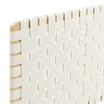 thumbnail image 4 of Sparta Weave Wall-Mount Vegan Leather King Headboard in Natural Beige, 4 of 7