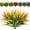 GreenOrange, variant on 8 Pcs Outdoor Fake Plants UV Resistant Artificial Tall Grass Plants Faux Tropical Flowers Bushes Décor Fall Winter Summer