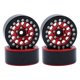 thumbnail image 1 of Buje de llanta Beadlock de 4x 1 pulgada, actualización de buje de rueda, bujes de llanta de aleación de aluminio para vehículos para SCX24 1:24 1:18 Rojo, 1 of 10