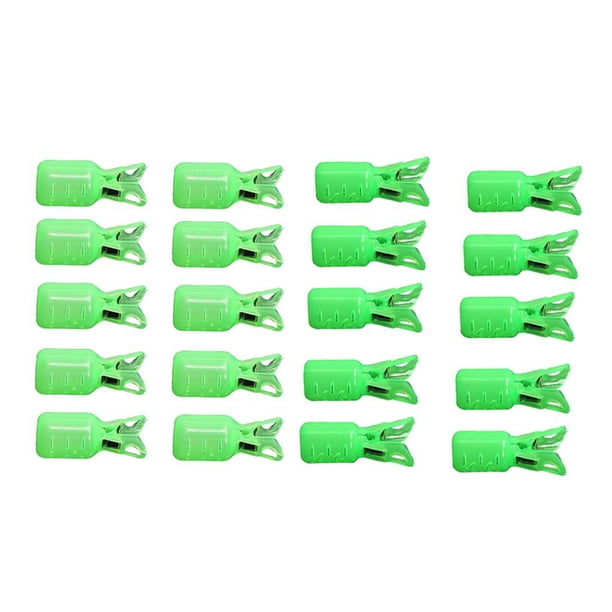 20 Piezas de Anzuelo de Calamar Plantillas de Pesca Cubiertas de Señuelos Caja de para Camarones L + S Cola Protector de gancho de squid jig