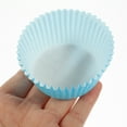 thumbnail image 5 of Troglfold cake cups 100 Blue Mini Cupcake Liners, Food-Grade Paper for Baking,2.68"X1.97"X1.26", 5 of 10