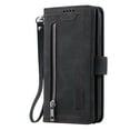 thumbnail image 2 of SaniMore for Samsung Galaxy S22 6.1" 2022 Case, Prumium Leather Zipper Wallet Card Slots Cash Pocket Flip Kickstand Lanyard Anti-drop Shcokproof Full Body Wrap Business Case for Galaxy S22, Black, 2 of 12