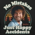 thumbnail image 3 of Teelocity Bob Ross No Mistakes Just Happy Accidents Black Short Sleeve Graphic Tee, 3 of 4