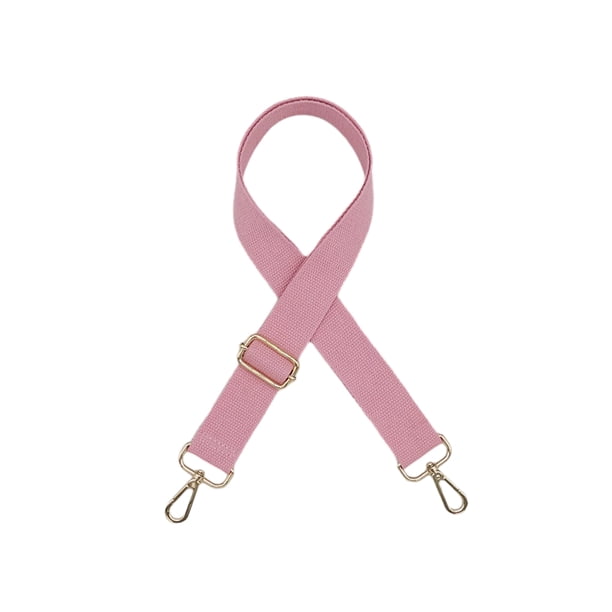 Minnieouse Bolso de hombro de algodón para mujer, correa de repuesto para niñas, bolso de mano de Color sólido, banda ajustable, bolsos Viajes, Equipaje y Accesorios Varios Rosa