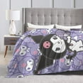 thumbnail image 4 of Kuromi Blanket, Anime Throw Blanket For Couch Sofa Bed, Soft Cozy Lightweight Warm Flannel Blanket, Home Decor, Anime Gifts For Boys Girls Kids Teens, 60"X50", 4 of 9