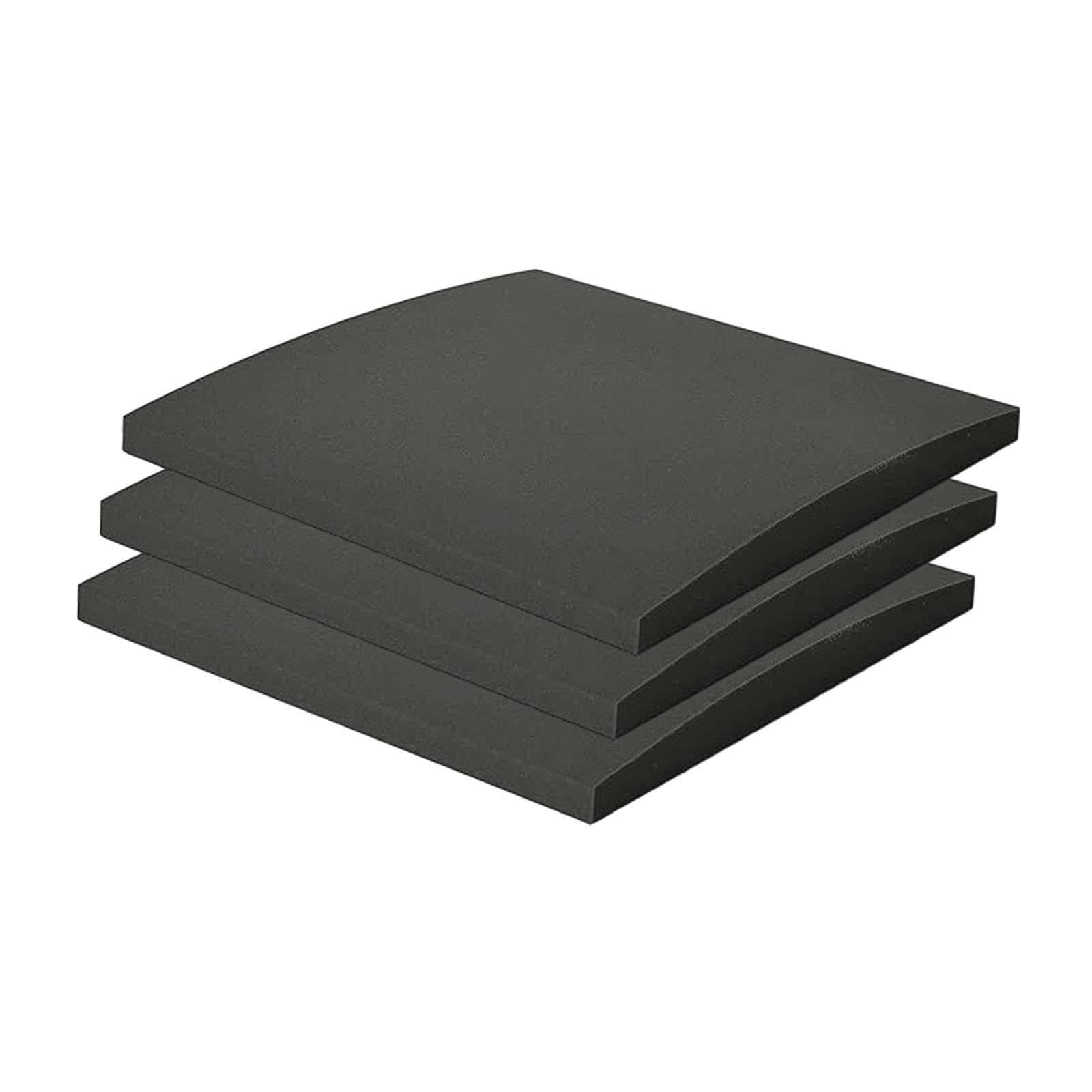 Fancyes 3 Pieces Couch Cushion Support for Sagging Seat Anti Slip Curved Sofa Cushion Support Insert Sponge Pad for Sectional Chair Black hardness 70