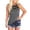 Grey, variant on Women's Tank Tops Camisole Summer Casual Mesh Piece Solid Color Round Neck Loose Blouse Undershirt,,XL