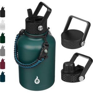 BJPKPK 50oz Insulated Water Bottle with Straw Lid