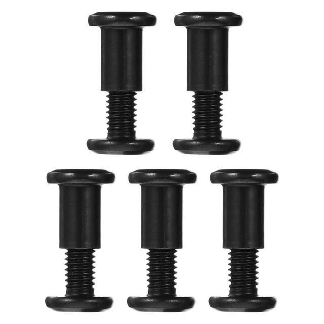 MasteelfCA 5 Pcs Vis de Reliure Créatives pour Albums Photo Scrapbooking Réparation Écrous (Noir)