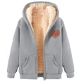 thumbnail image 1 of Veste à Capuche Zippée Chaude pour Femmes pour un Usage Quotidien Décontracté en Automne et Hiver, 1 of 4