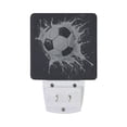thumbnail image 2 of Soccer Ball Night Light 2 Pack LED Nightlight Plug into Wall Dusk to Dawn Sensor Soft White, 2 of 7