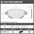 thumbnail image 3 of Friction Master MKD530 Front Semi-Metallic Brake Pads Replacement Set, 3 of 3