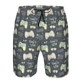 thumbnail image 3 of Balery Gamers Traje de Baño Estilo Hawaiano para Hombre, Shorts de Secado Rápido con Bolsillos-Large, 3 of 6