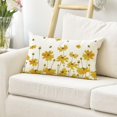 thumbnail image 5 of Yellow Flowers Bees Throw Pillow Cover, 12 x 20 Inch Spring Summer Cushion Case for Sofa Couch, 5 of 6