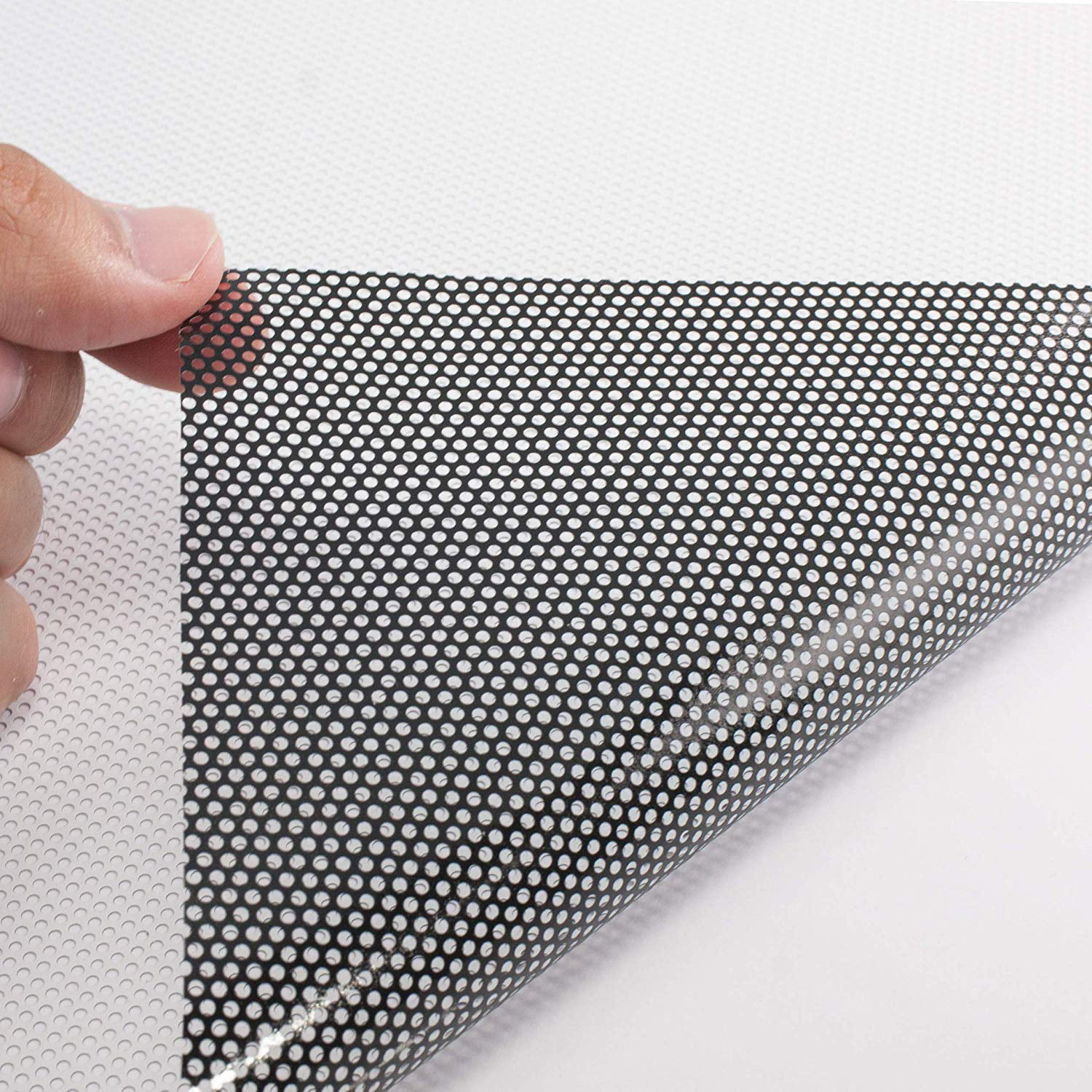 Two Way Vision 54 x165' 54inch x165ft Perforated Self-Adhesive Vinyl Window Film Two Way Vision Printing Material Roll Adhesive Glass Wrap Roll 
