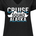 thumbnail image 4 of Inktastic Alaska Cruise Squad Vacation Trip Women's Plus Size V-Neck T-Shirt, 4 of 5