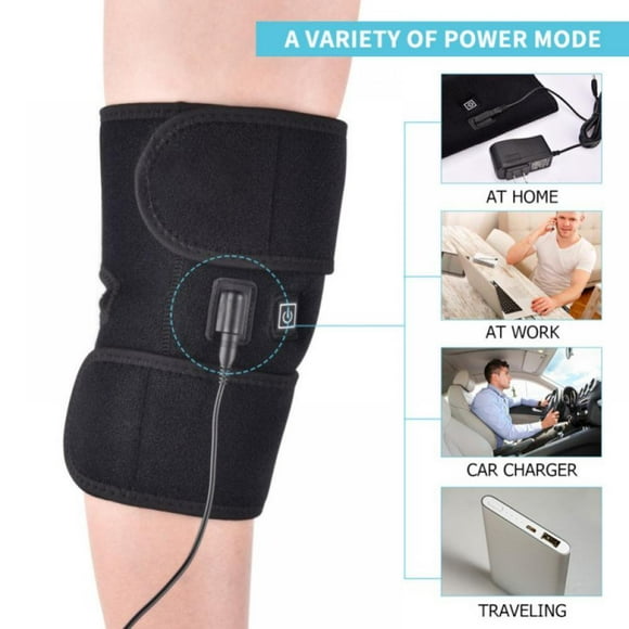 Heating Knee Pads Thermal Heat Therapy Wrap Compress Knee Massager for Cramps Arthritis Pain Relief