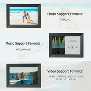 Andoer WiFi Digital Picture Frame, 10.1 Inch Metal Photo Frame with IPS Touch Screen, 16GB Storage, Gift for Grandparents