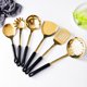 thumbnail image 3 of Juego de utensilios de cocina con soporte giratorio, cuchara grande negra negro, 3 of 8