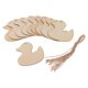 thumbnail image 1 of 5 adornos colgantes de madera para recuerdo de mascotas, letrero conmemorativo estilo madera. pato 80x80x2mm, 1 of 8