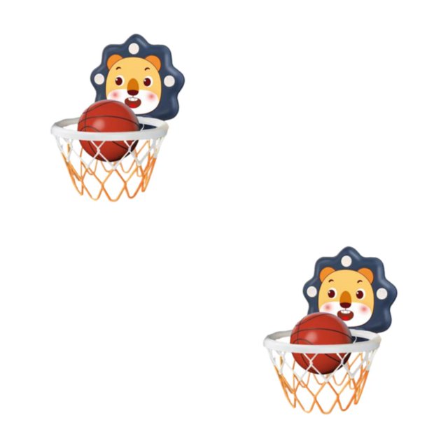 Vogacara Baloncesto para niños Juego deportivo Canasta Aro Meta Mini Interior Niño Niños Juguetes de tiro, Baloncesto colgante. 709H azul 709H Azul (pequeño) 2Conjunto
