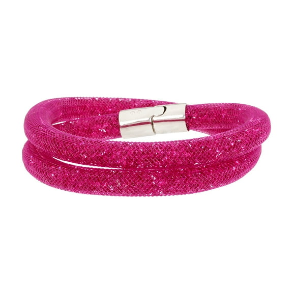 Swarovski Stardust Fuchsia Double Wrap Bracelet 5089833
