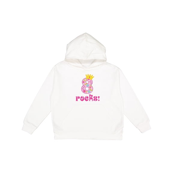 Inktastic 8th Birthday Rocks Girls 8 Year Old Youth Hoodie Sweatshirt