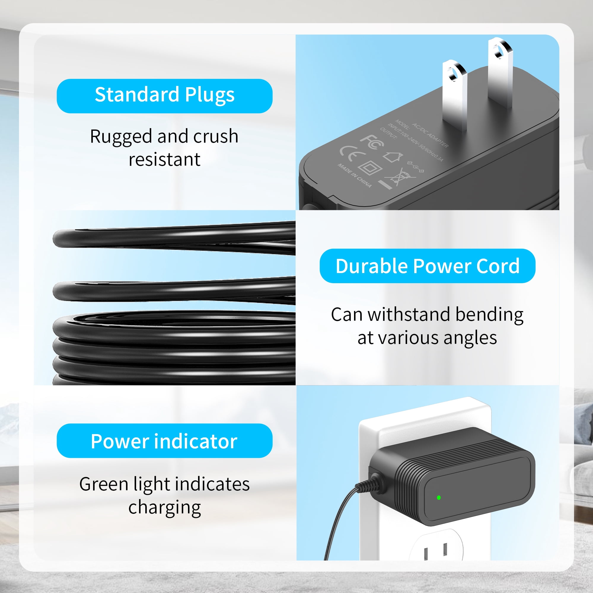 21V Charger for Mini Chainsaw Battery Compatible with UNTIMATY and Saker 6 inch Mini Chainsaw Battery Replacement Power Cord