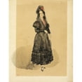 thumbnail image 3 of Eugène Delacroix 12x14 Black Modern Framed Museum Art Print Titled - Young Spanish Lady in Costume of Manola (1832), 3 of 5