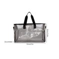 thumbnail image 3 of Bolsa de lona de viaje transparente de PVC Bolsas de playa transparentes portátiles Bolsa de hombro de entrenamiento Sywqhk Para Estrenar, 3 of 3