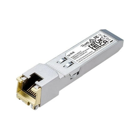 UPC: 0840030707742 | TP-Link TL-SM331T | 1000Base-T RJ45 SFP Module | 1.25G Copper SFP Transceiver | SFP to Ethernet | Plug and Play | Hot Pluggable | Up to 100m distance | | Durable Metal Casing | Versatile Compatibility