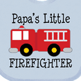 thumbnail image 4 of Inktastic Papa's Little Firefighter Boys Baby Bib, 4 of 4