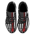 thumbnail image 2 of Firefighter The Thin Red Line American flag Shoes Sneakers Black Size 4, 2 of 7