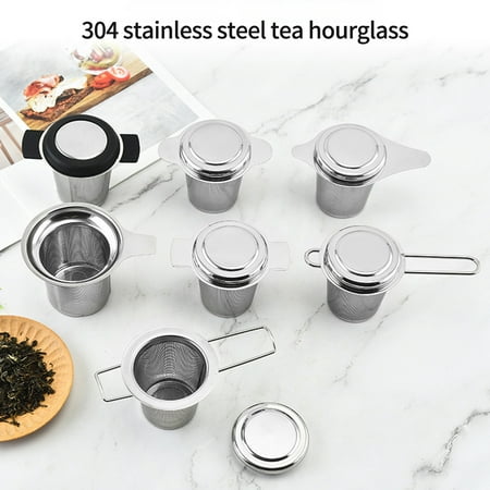 

Tea Infuser with Handle Fine Mesh Reusable Anti-rust Household Tea Shop Handheld Tea Leaf Strainer for Kitchen