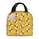 thumbnail image 1 of Easygdp Cute Bee Butterfly Yelllow Bolsa Térmica Premium - Tela Oxford Impermeable, Gran Capacidad, Bolsillo Frontal, Unisex para Trabajo, Escuela, Actividades al Aire Libre y Picnics, 1 of 8
