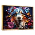 thumbnail image 2 of Designart "Alluring Australian Shepherd II" Animals Dog Floater Framed Wall Art Prints, 2 of 5