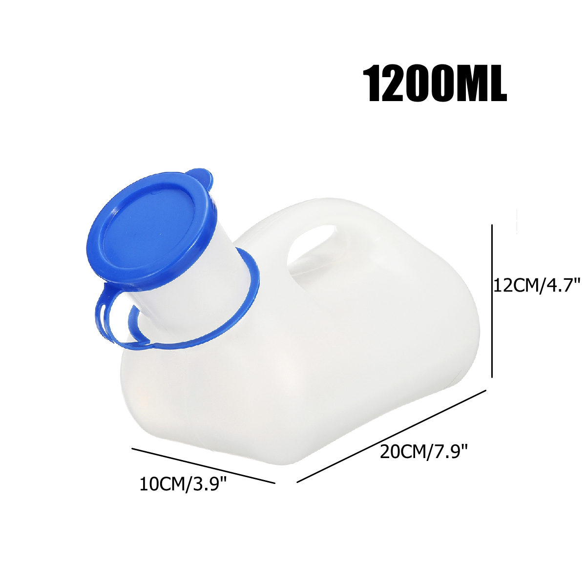 Nowornever Portable Mobile Male Female Urinal Practical Urine Bottle Mobile Toilet Car Journey Travel Camping Handle Urine Bottle with Lid Urination Pot - image 2 of 10