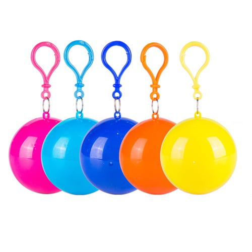 Zhaomeidaxi Disposable Emergency Raincoats, Rain Poncho with Hook Portable Ball Disposable Emergency Raincoats Rain Poncho in A Ball 5 Colors - Walmart.com